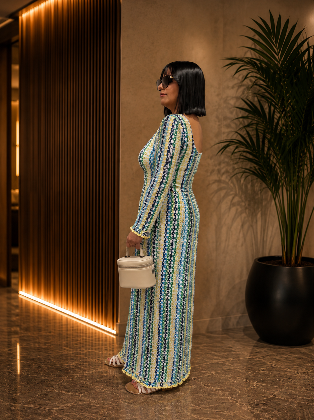 Sunset Glam – Abito Lungo Multicolor
