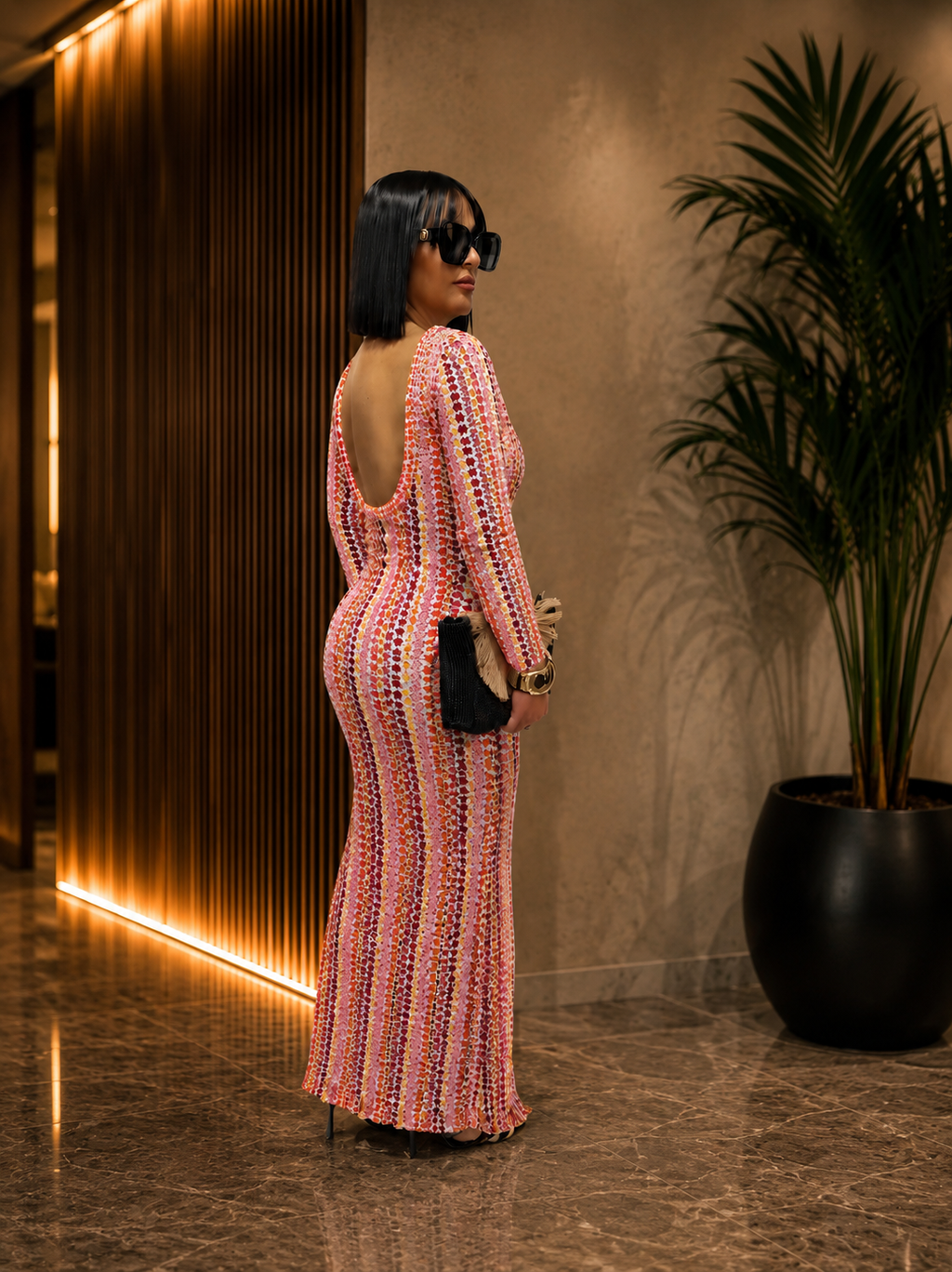 Sunset Glam – Abito Lungo Multicolor