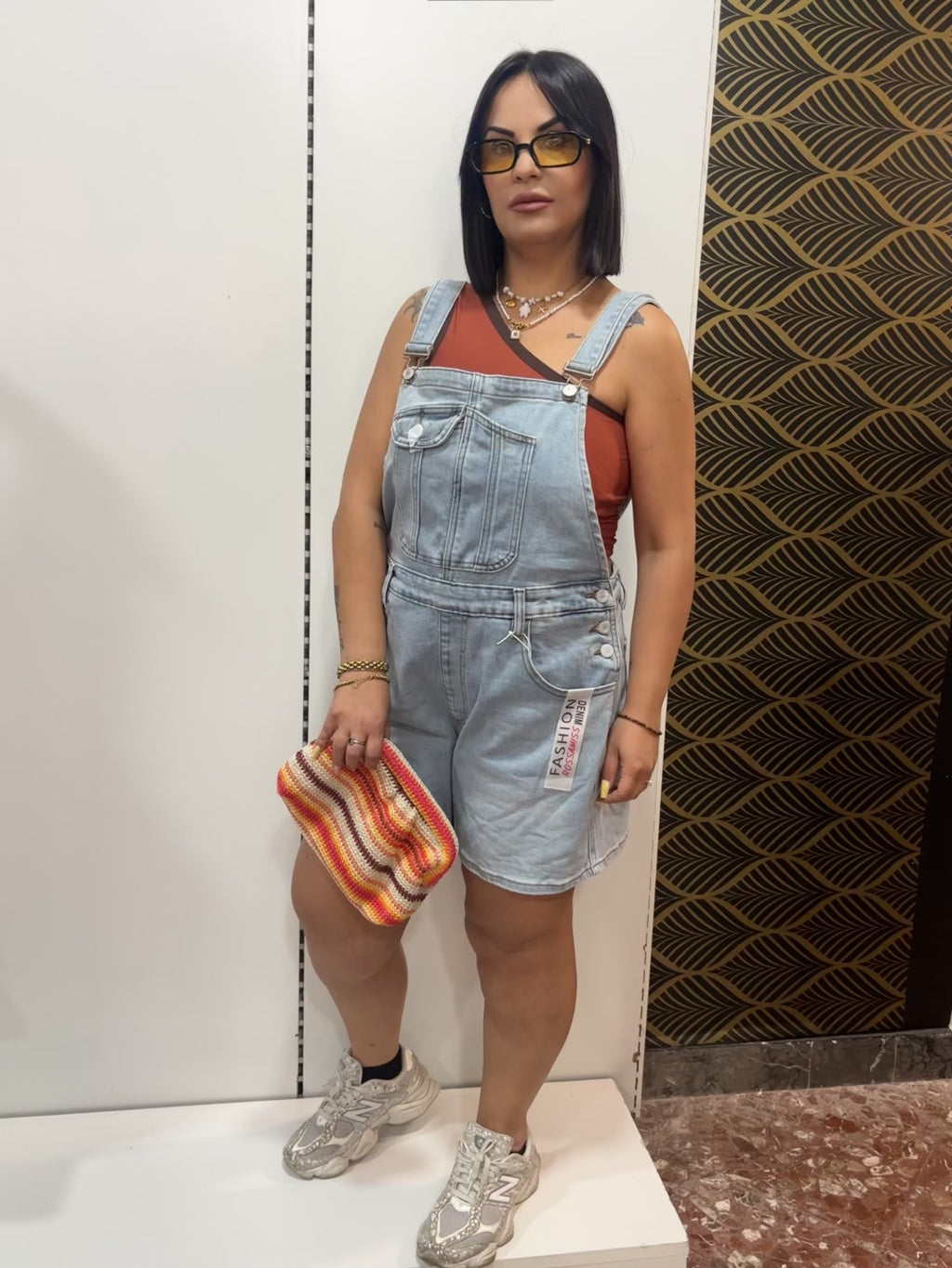 Salopette Victoria in Denim Lavaggio Chiaro