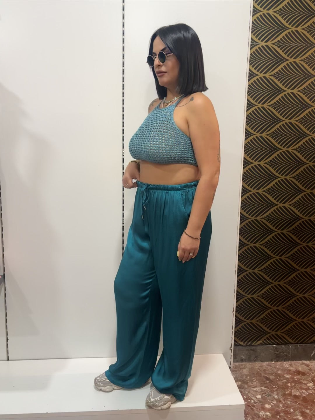 Pantalone Palazzo Satinato