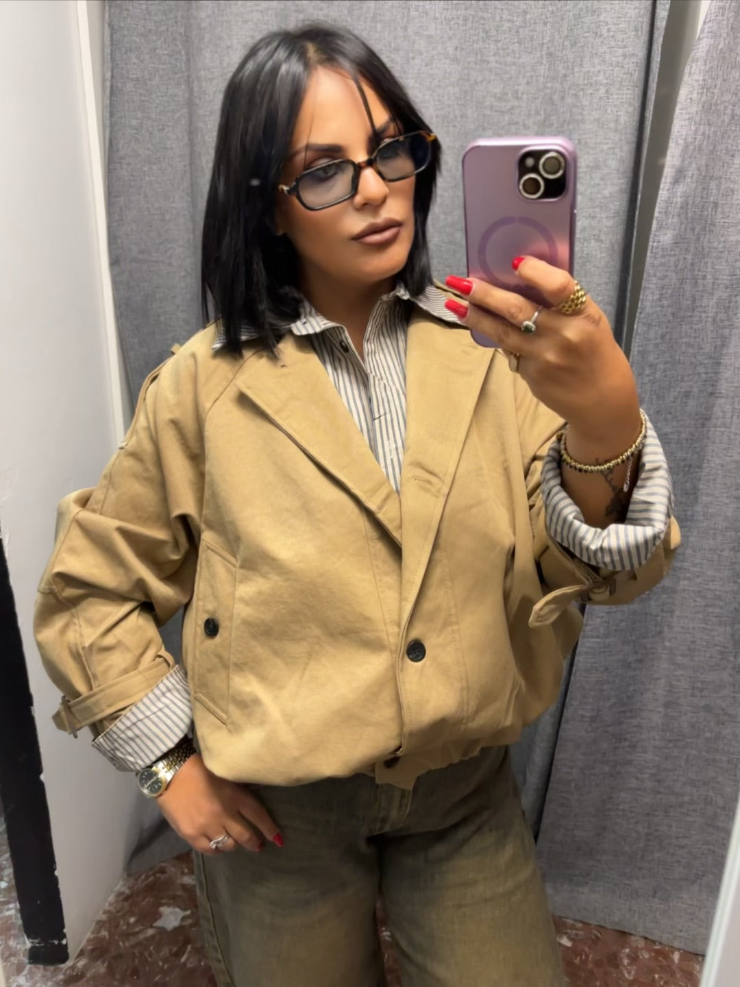Trench Manhattan con Finta Camicia